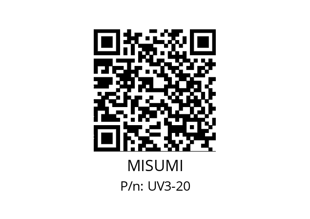   MISUMI UV3-20