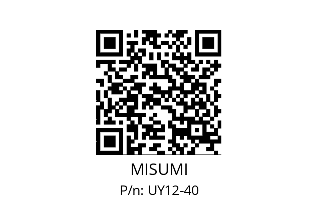   MISUMI UY12-40