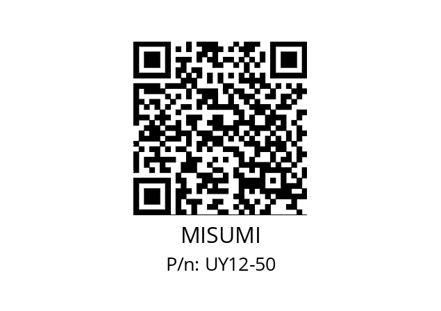   MISUMI UY12-50