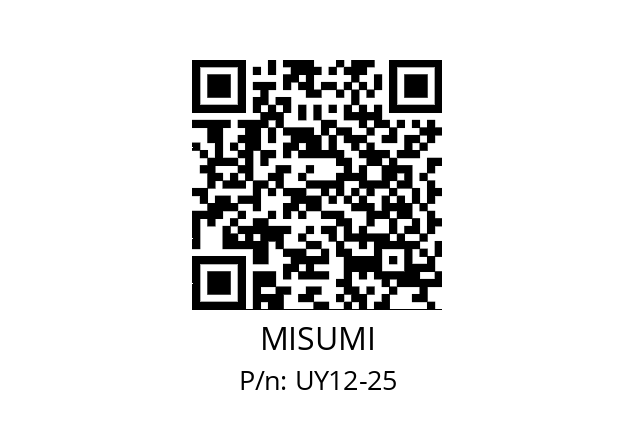   MISUMI UY12-25