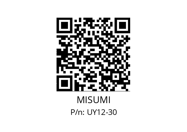   MISUMI UY12-30