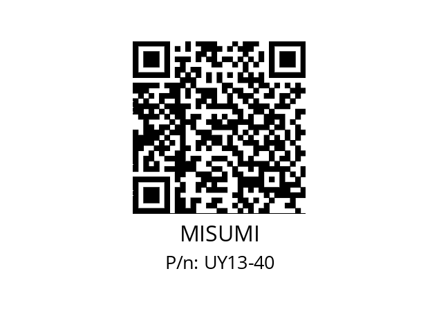   MISUMI UY13-40