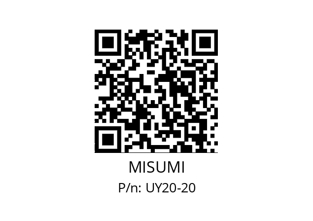   MISUMI UY20-20