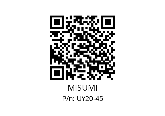   MISUMI UY20-45