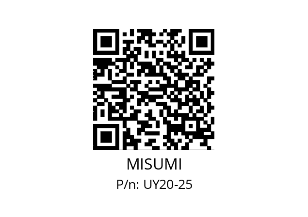   MISUMI UY20-25