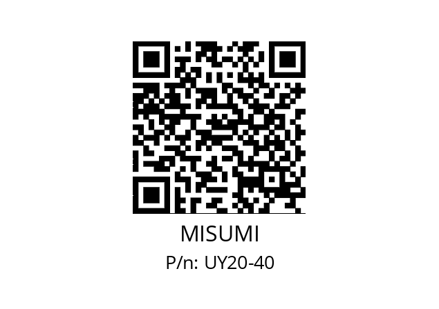   MISUMI UY20-40