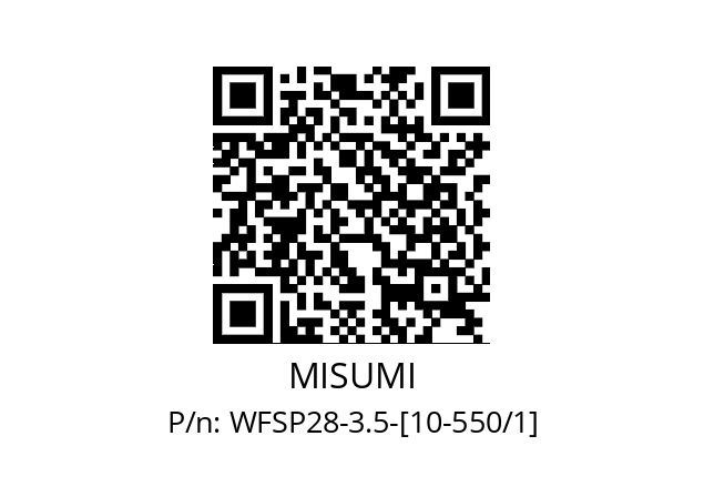   MISUMI WFSP28-3.5-[10-550/1]