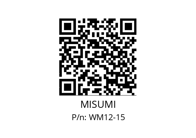   MISUMI WM12-15