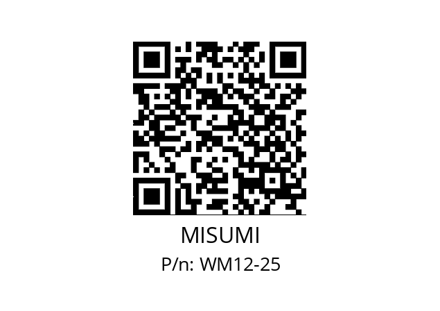   MISUMI WM12-25