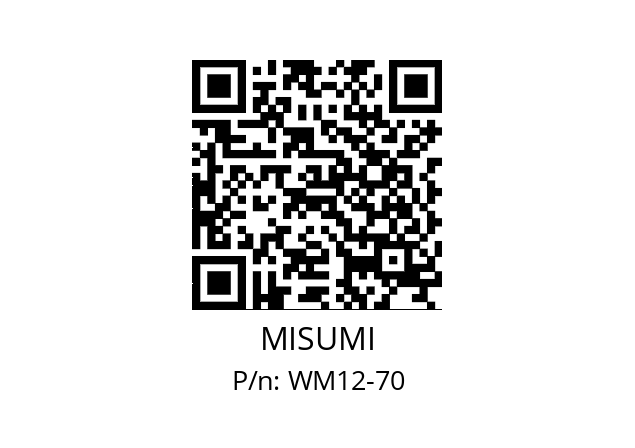   MISUMI WM12-70