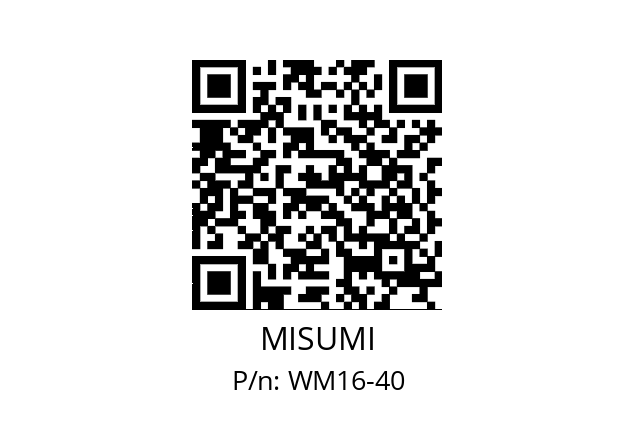   MISUMI WM16-40