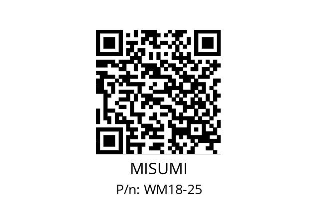   MISUMI WM18-25