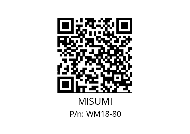   MISUMI WM18-80