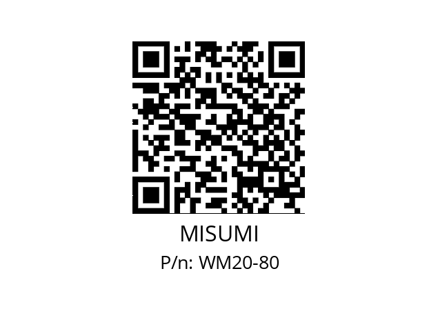   MISUMI WM20-80