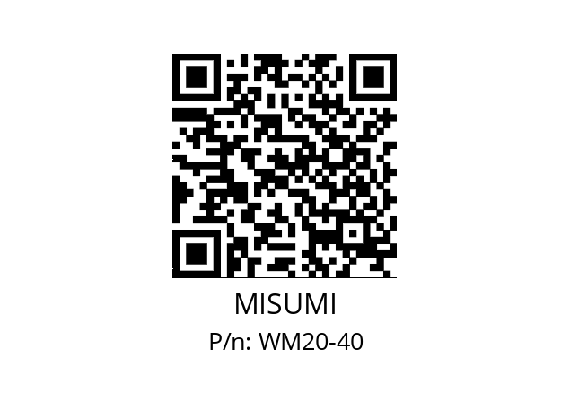   MISUMI WM20-40