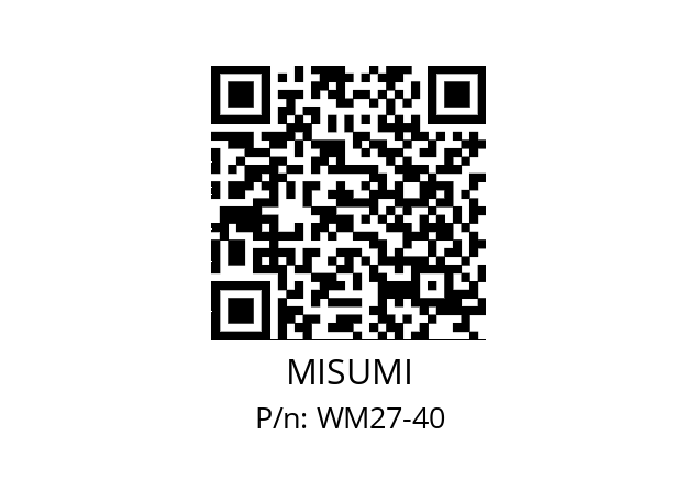   MISUMI WM27-40