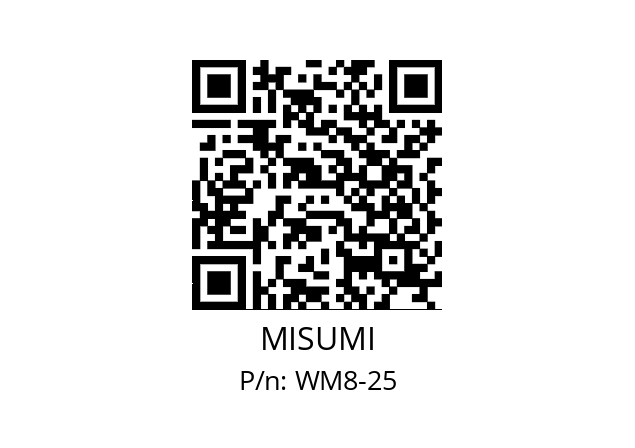   MISUMI WM8-25