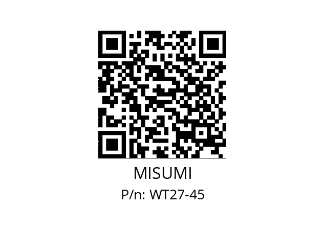   MISUMI WT27-45