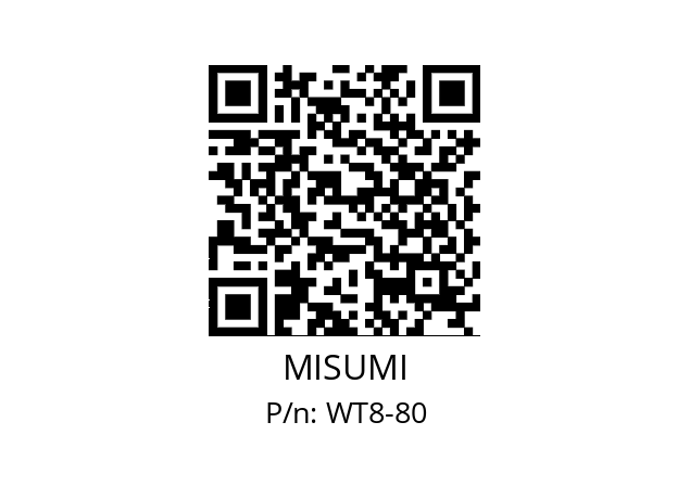   MISUMI WT8-80