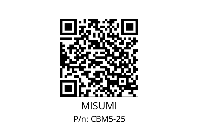   MISUMI CBM5-25