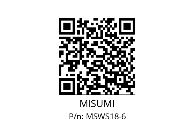   MISUMI MSWS18-6