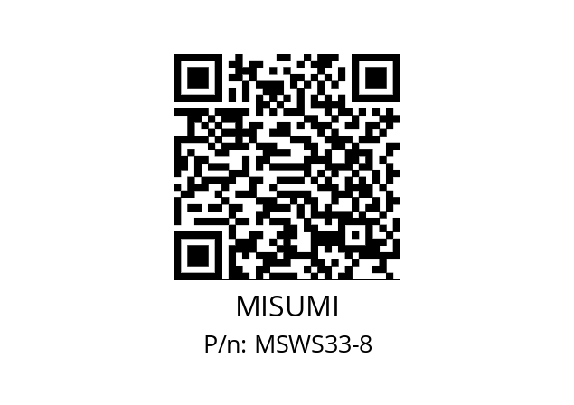   MISUMI MSWS33-8