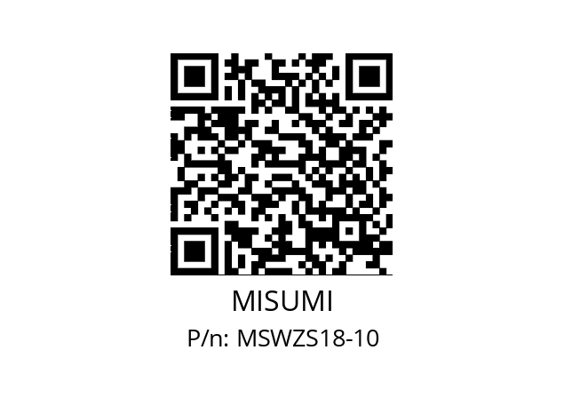   MISUMI MSWZS18-10