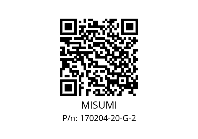   MISUMI 170204-20-G-2