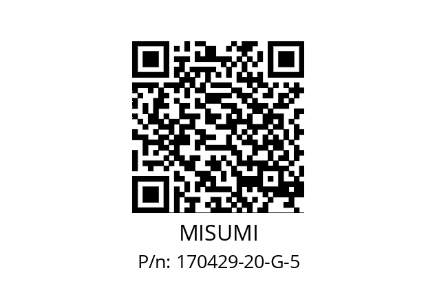   MISUMI 170429-20-G-5