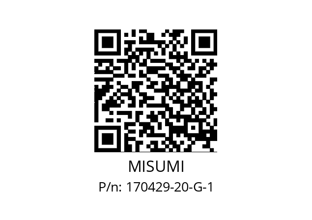   MISUMI 170429-20-G-1