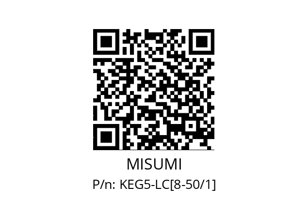   MISUMI KEG5-LC[8-50/1]