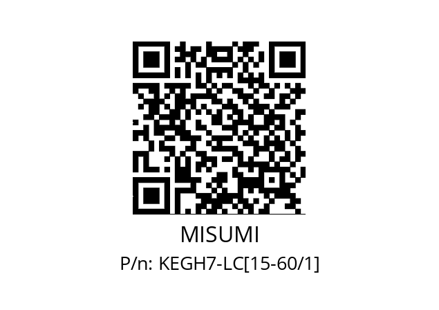   MISUMI KEGH7-LC[15-60/1]