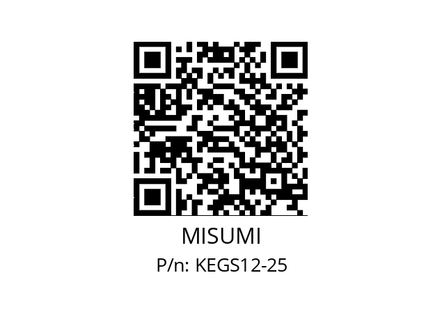   MISUMI KEGS12-25