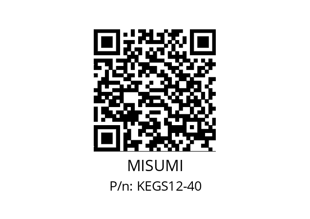   MISUMI KEGS12-40