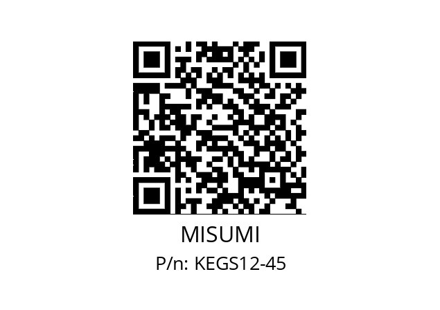   MISUMI KEGS12-45