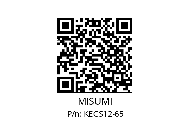   MISUMI KEGS12-65