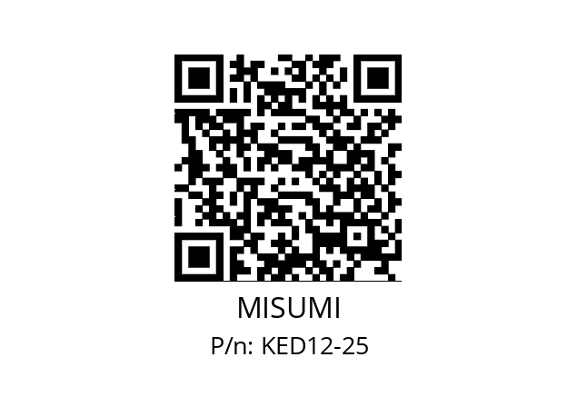   MISUMI KED12-25