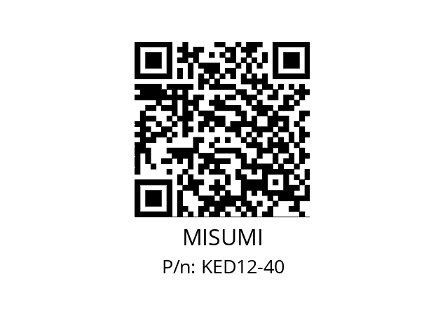   MISUMI KED12-40