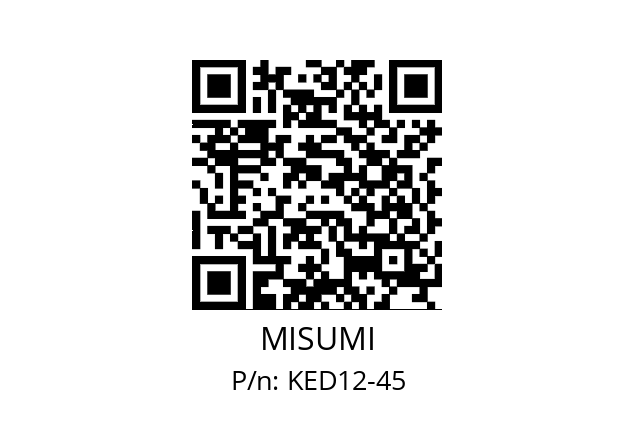   MISUMI KED12-45