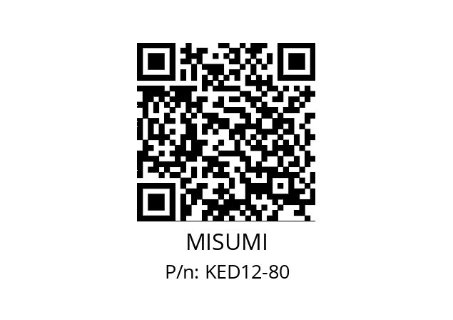   MISUMI KED12-80