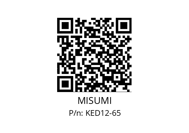   MISUMI KED12-65