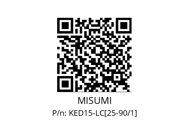   MISUMI KED15-LC[25-90/1]