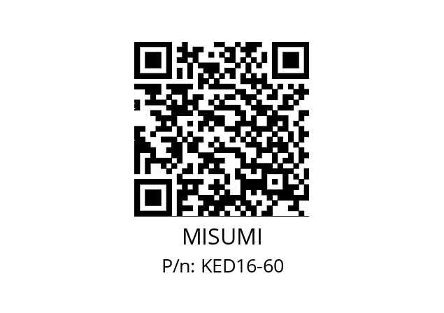   MISUMI KED16-60