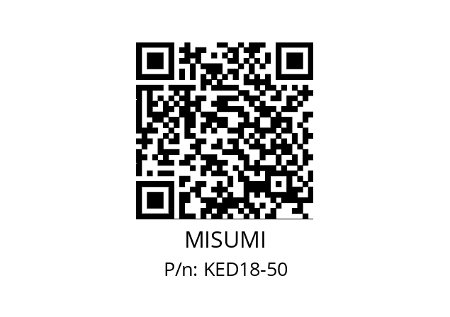   MISUMI KED18-50