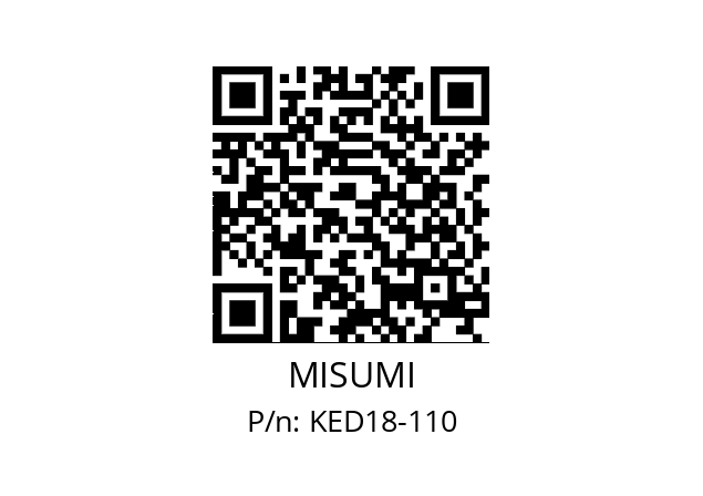   MISUMI KED18-110