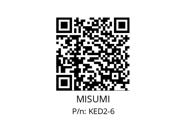   MISUMI KED2-6