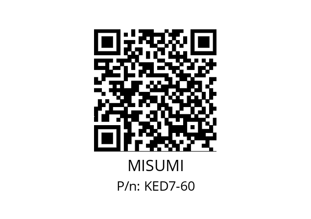   MISUMI KED7-60