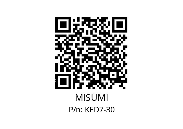   MISUMI KED7-30