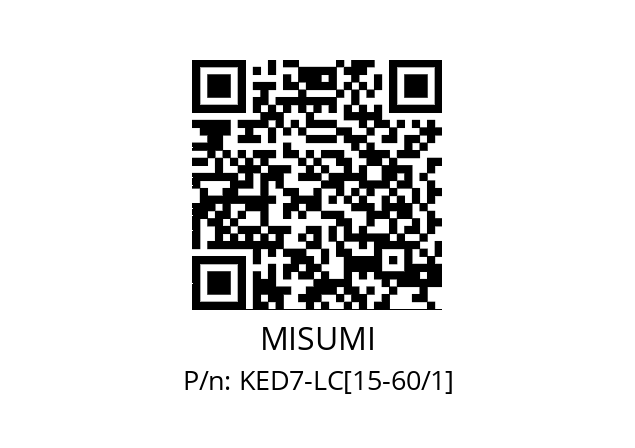   MISUMI KED7-LC[15-60/1]