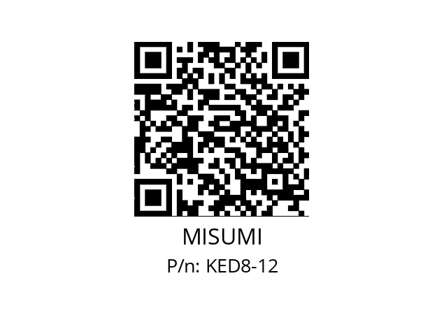   MISUMI KED8-12